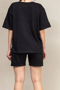 Nouveauté : Ensemble T-shirt et short décontracté pour homme, motif léopard, 100 % coton, séchage rapide, manches courtes, vêtements OEM, 2 pièces - Product Image 2