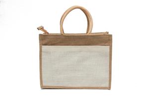 Eco Friendly Jute Shopping <b>Bag</b> Reusable Grocery Tote <b>Bag</b> with Handles <b>Medium</b> <b>Size</b> for Daily Market Travel - Product Image 5
