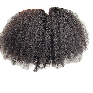 Extensions de cheveux bouclés birmans à pointes adhésives, cheveux vierges bruts super double drawn, boucles profondes, prix de gros - Product Image 4