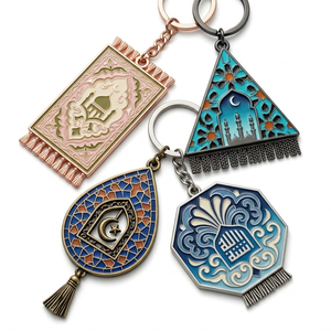 Factory Islam Custom Hard Soft Enamel Islamic Prayer Mat <strong>Harry</strong> Keychains Masjid Mosque Souvenir Muslim Key Chains <strong>Potter</strong> <strong>Rings</strong> - Product Image 1