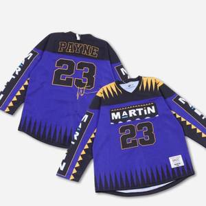 Maillots de hockey sur glace en polyester personnalisables OEM, sublimation numérique, broderie en twill, toutes tailles, modèle Eoin Winston Sports - Product Image 3