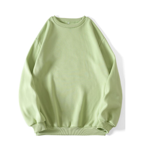 เสื้อสเวตเชิ้ตคอกลมทรงปกติสำหรับผู้ชาย ผ้าถัก สีเทาล้วน ผสมโพลีเอสเตอร์/คอตตอน สวมใส่สบาย เป็นมิตรกับสิ่งแวดล้อม ป้องกันรอยยับ - Product Image 4