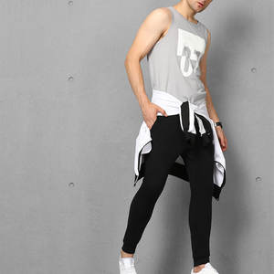 Débardeur de sport pour homme en coton et fibre de bambou, respirant, séchage rapide, écologique, sans manches, absorbant la transpiration - Product Image 5