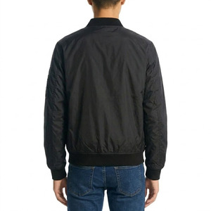 Custom OEM Bomber <b>Jacket</b> Wholesale Private Label Streetwear <b>Jacket</b> Durable Nylon Construction with Ribbed Cuffs - Product Image 3