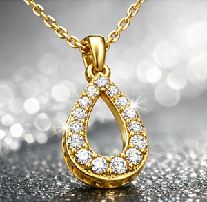 Collar con Colgante de Diamante Natural Redondo de Corte Brillante en Oro de 18K, Joyería de Lujo para Mujer, Certificado IGI, 2.2g, Regalo de Boda Casual/Deportivo - Product Image 2