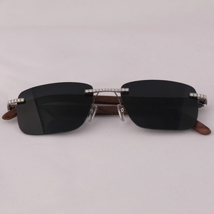 Unisex Eyeglasses Studded With Moissanite Diamonds Ideal for Everyday Wear unique Designer Luxury <b>Sunglasses</b> - Product Image 3