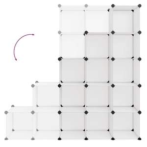 Grandes boîtes de rangement en plastique PP transparentes avec cadre en acier - Product Image 6