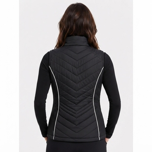 Fabric Warm Construction Comfortable Winter Daily Wear OEM <b>Women</b> Puffer Vest Lightweight Insulated <b>Waistcoat</b> Durable Quilted - Product Image 4