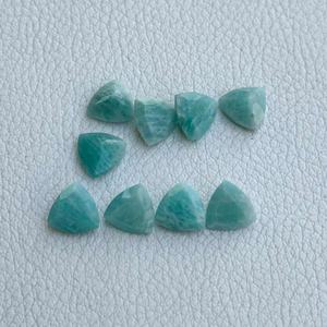 หินอเมซอนธรรมชาติสีฟ้าขนาด7มม. หินอัญมณีทรงหลวมไม่ให้ความร้อนกว่าล้านล้านสำหรับการทำเครื่องประดับ - Product Image 1