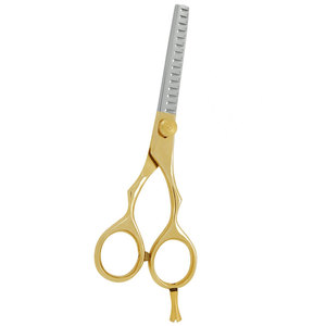 Professional Thinning <b>Barber</b> Scissors Customized Stainless Steel Silver Gold Color Sharp <b>Blade</b> Right-Handed Salon Grooming - Product Image 6
