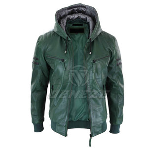 Chaqueta de Cuero Transpirable a Precio Razonable, Chaqueta de Invierno para Uso en Exteriores, Chaqueta de Cuero Ligera para Hombre al por Mayor - Product Image 4