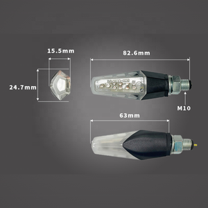 ไฟเลี้ยว LED สำหรับรถจักรยานยนต์แบบสากล |   ไฟเลี้ยวที่ได้รับการรับรองมาตรฐาน E-Mark |   ตัวเครื่อง ABS และลวดทองแดงแท้ - Product Image 3