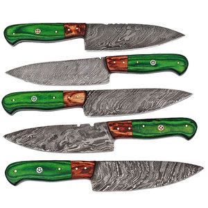 Ensemble de couteaux de cuisine en acier Damas, collection complète de couteaux de cuisine pour chefs professionnels, cuisiniers amateurs, restaurants, hôtels - Product Image 5