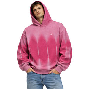 Sudadera con Capucha de Algodón Tie Dye para Hombre, Sudaderas Extra Grandes con Efecto Lavado, Ropa Urbana, OEM, ODM, Pedidos al por Mayor, Precio de Fábrica - Product Image 1