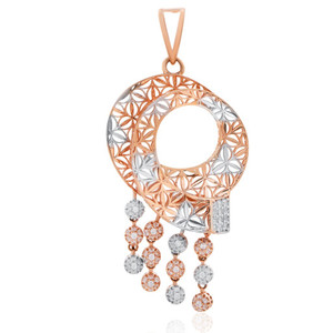 <b>Solid</b> 18K <b>Gold</b> Round Brilliant Cut CZ Diamond Charm <b>Pendant</b> for Women Luxury Party Wear Regular Size SGL Certified Gift - Product Image 3