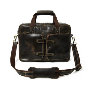 Superb Quality Genuine <b>Leather</b> Laptop Bag <b>Briefcase</b> with Organizer Compartments for Office Use - Product Image 1