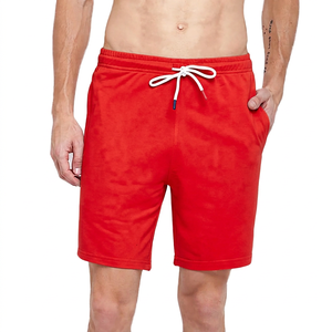 Pantalones Cortos Bermuda de Algodón Rosa para Hombre, Color Sólido, Cintura con Cordón, Casuales, de Longitud Media, con Bolsillos - Product Image 6