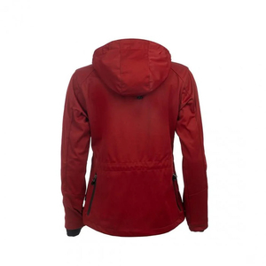 Veste matelassée imperméable à capuche rouge pour homme, avec fermeture éclair, vêtement d'extérieur décontracté pour l'hiver - Product Image 1