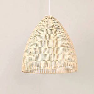 Custom Handwoven Lampshade Natural Wicker Pendant <b>Light</b> Shade Wholesale Manufacturer Bulk Supply - Product Image 4