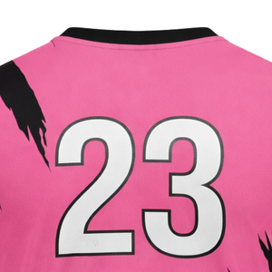 Camiseta de Fútbol Rosa y Negra de Madrid, Transpirable, que Absorbe la Humedad, para Entrenamiento Atlético, Uniforme de Equipo para Hombre y Mujer - Product Image 6