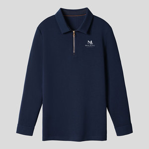 Soft Fabric <b>Men</b> <b>Polo</b> <b>Shirts</b> With Collar And Button Design Casual <b>Long</b> <b>Sleeve</b> Comfortable Fit For Everyday Outfits - Product Image 1