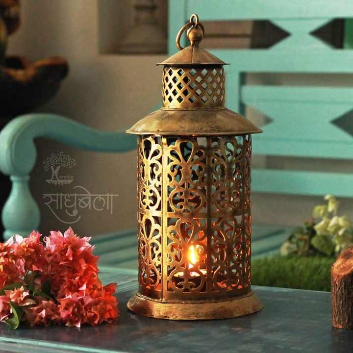 Lanterna Marocchina In Ferro Per Candele - Decorazione Orientale Per Ramadan, Eid E Casa - Foto 5