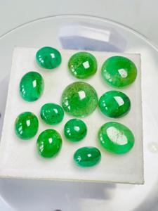 Émeraude naturelle zambienne ovale taille cabochon 39,22 carats certifiée IGI, couleur verte attrayante, qualité de lustre raffinée, pierre précieuse pour collectionneur - Product Image 5