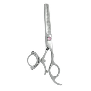 Premium German Stainless Steel Professional Salon <b>Barber</b> Hair Thinning Scissors Sharp Precision <b>Blade</b> Removable Finger Rest - Product Image 5