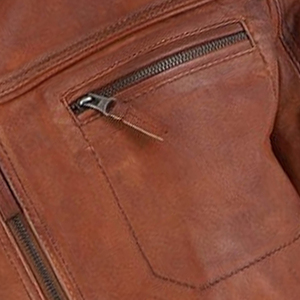 Chaqueta de Cuero Personalizada para Hombre, Estilo Motero, Moda Urbana, Prenda Exterior de Invierno, Suministro al por Mayor OEM/ODM - Product Image 6
