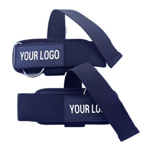 Sangles de musculation personnalisées avec logo, en coton, cuir et polyester, légères, confortables, réglables, durables, de haute qualité - Product Image 1