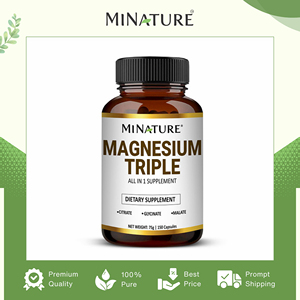 Cápsulas de Suplemento de Salud con Vitaminas de Magnesio Puro al 100% Triple 20% (Glicinato, Citrato, Malato) a un Precio Excepcional en Oferta - Product Image 3