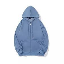 Full Zip Hoodie - Heavyweight French Terry Fleece Hoodie for Men Custom Logo - Product Image 2