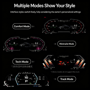 Dashboard LCD Digital 12,3 Inci untuk BMW Seri 1 2 3 4 F20 F22 F30 F32 F36 GT, Panel Instrumen Speedometer Sistem Android - Product Image 2
