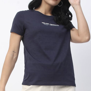 Camiseta de Algodón Oversize de Alta Calidad para Mujer con Cuello Redondo, Manga Corta, Ajuste Holgado, Hombro Caído y Anti-Pilling para Verano - Product Image 2