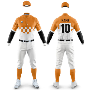 Maillot de baseball personnalisé sublimé en polyester et élasthanne, uniforme d'équipe de baseball avec impression de noms, maillots de softball - Product Image 4