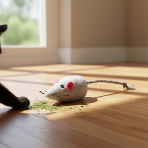 Juego Surtido de Ratones de Peluche de 5 cm con Campana para Juguetes Interactivos y de Movimiento para Mascotas - Product Image 2