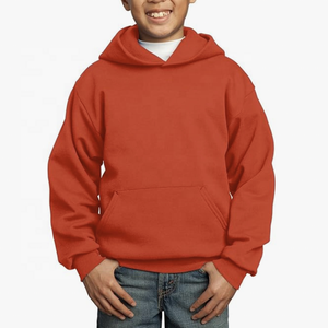 Custom 100% Cotton Pullover <b>Hoodies</b> for Boys Winter Warm Fleece Sweatshirts with Hooded Collar Plain Style for Toddlers - Product Image 3