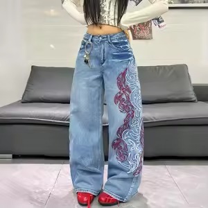 Autumn/Winter Men's Sweet Ripped Zipper <b>Drop</b>-<b>Crotch</b> Knitted Breathable Midweight <b>Jeans</b> Regular Fit Street Life Lip Casual - Product Image 6