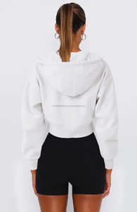 Sudaderas recortadas para mujer, suéter corto, ropa de otoño, chaquetas bonitas con cremallera, abrigos, ropa de moda para niñas, suéteres personalizados - Product Image 3