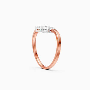Bague de fiançailles en or jaune pour femme, diamant taille brillant rond, style classique naturel - Product Image 5