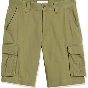 Shorts cargo pour homme, coupe droite, en twill, avec poches utilitaires, pour l'été, vêtements de travail, motif uni, haute qualité. - Product Image 4