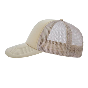 Custom Unisex Mesh Trucker Cap Solid Color Adjustable Back Closure 6-Panel Casual Hat for Adults Spring Summer Wear - Product Image 2