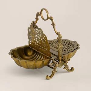 Panier à dessert Kasa Holzer Antique Charm, grand panier de service de style vintage, porte-desserts en métal pour gâteaux, pâtisseries, table - Product Image 2