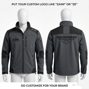 เสื้อแจ็คเก็ตซอฟต์เชลล์โพลีเอสเตอร์บอนด์ 220 GSM พรีเมียมสำหรับผู้ชาย ยี่ห้อ ZAINI สีเทอร์ควอยซ์ มีฮู้ด กันลม ระบายอากาศได้ดี เป็นมิตรกับสิ่งแวดล้อม เหมาะสำหรับกิจกรรมกลางแจ้งในฤดูใบไม้ร่วง - Product Image 5