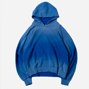 Hoodies délavés à la soleil pour hommes, style décontracté à épaules tombantes, pour usage extérieur, tendance, en promotion - Product Image 6
