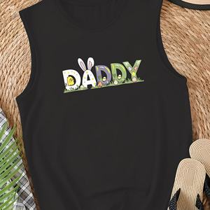 DADDY con decoraciones de Pascua Chaleco casual para mujer - Product Image 1