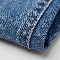 Jean en denim délavé taille haute coupe skinny pour femme, couleur unie, longueur cheville, déchiré, style streetwear, en coton, pour le printemps