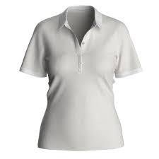 Polo de golf para mujer, manga corta, algodón, transpirable, cuello liso, diseño de logotipo personalizado - Product Image 3