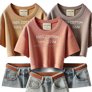 <b>Women's</b> Comfortable Cotton <b>T</b>-<b>Shirts</b> Custom Solid Colors Logo Print Knitted Soft Casual Short-Sleeve Crew <b>V</b>-<b>Neck</b> Bulk Wholesale - Product Image 6