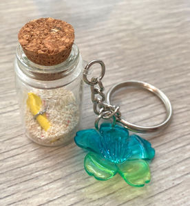 Porte-clés souvenir personnalisé durable en sable naturel en bouteille - Product Image 5